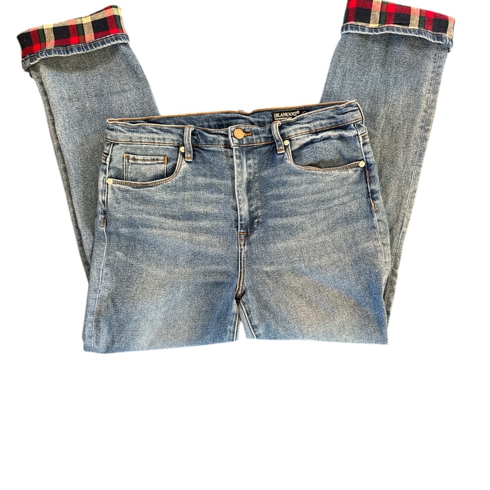 Blank NYC Denim‎ with Plaid Accent